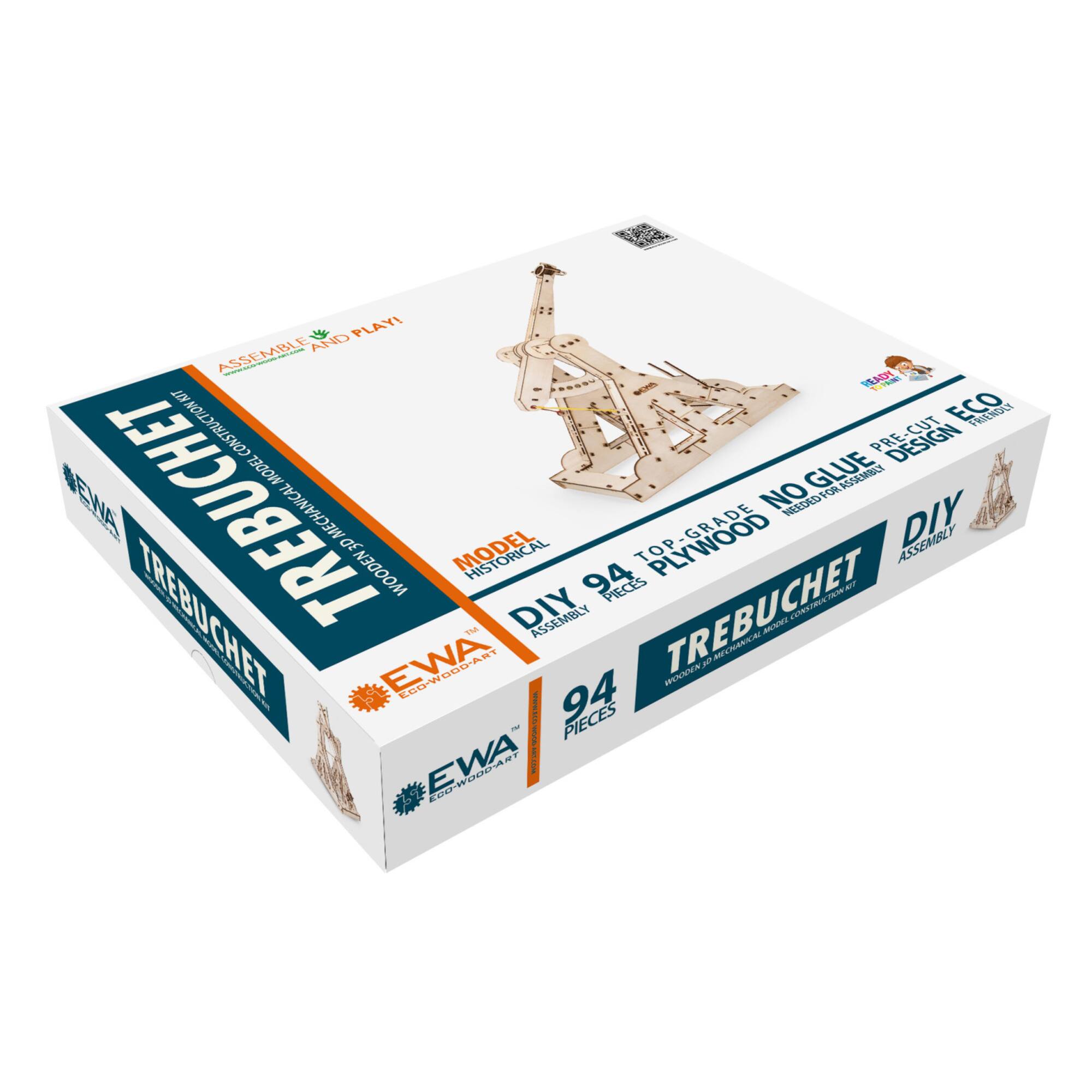 3D STEM Wooden Trebuchet Construction Kit